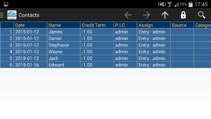 iCRM Android App Screenshots