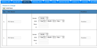 crm personal information